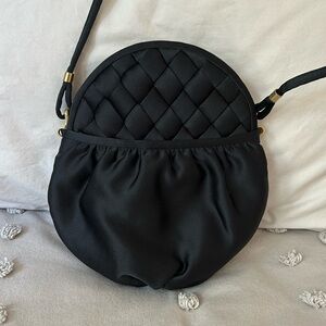 Vintage Rodo Italy Black Satin ,Silk?Evening Bag